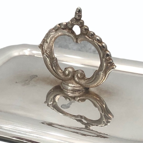 VINTAGE PRIMANYSILVER ERB SWEDEN COVERED BUTTER DISH - Picture 6 of 13